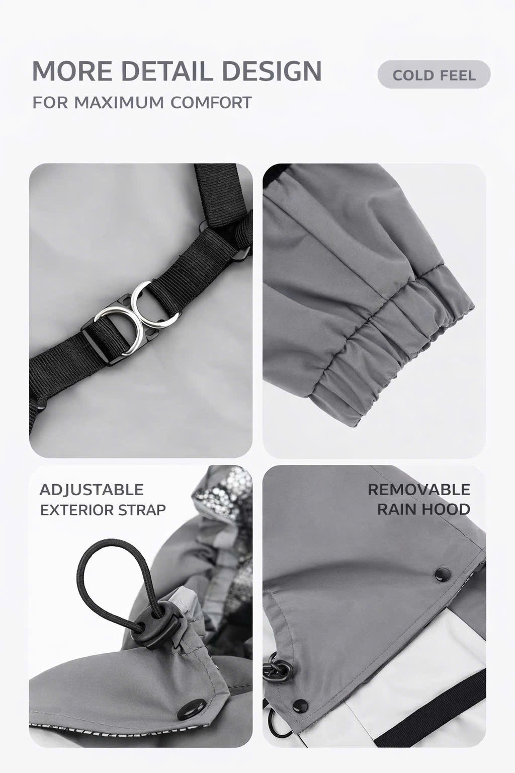 All-Weather Waterproof Dog Jacket – Lightweight & Windproof